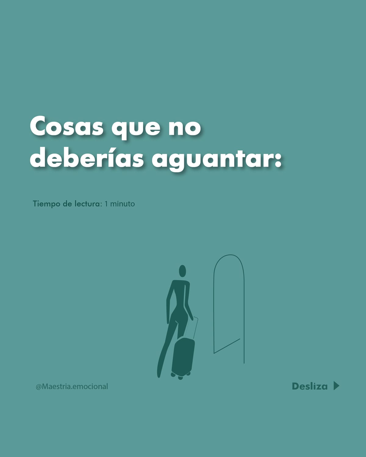 Cosas que no deberías aguantar