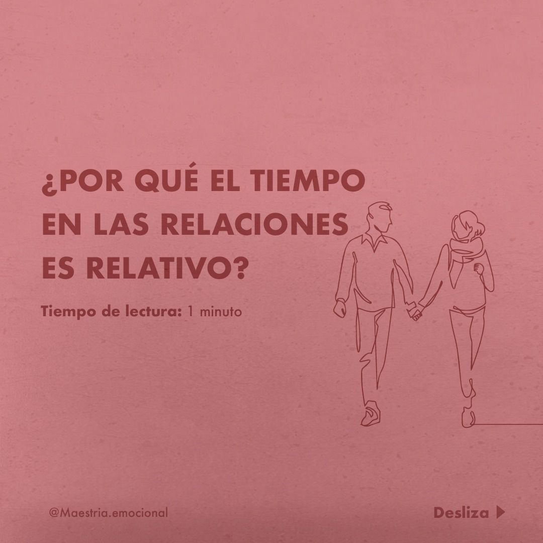 ¿Por qué el tiempo en las relaciones es relativo?
