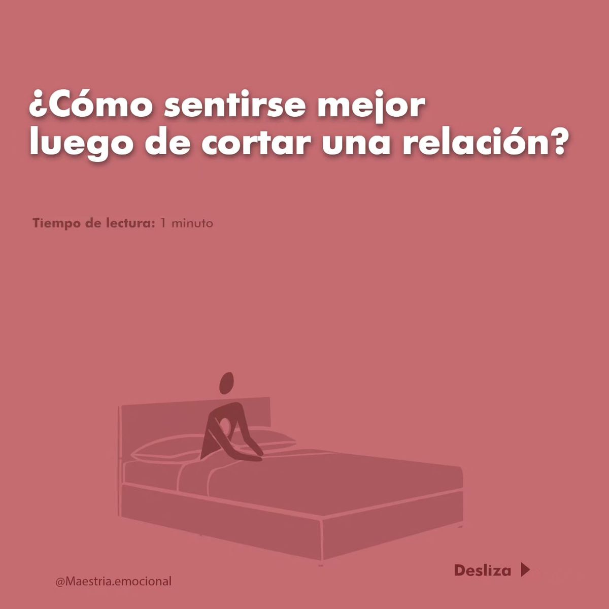 ¿Cómo sentirse mejor luego de cortar una relación?