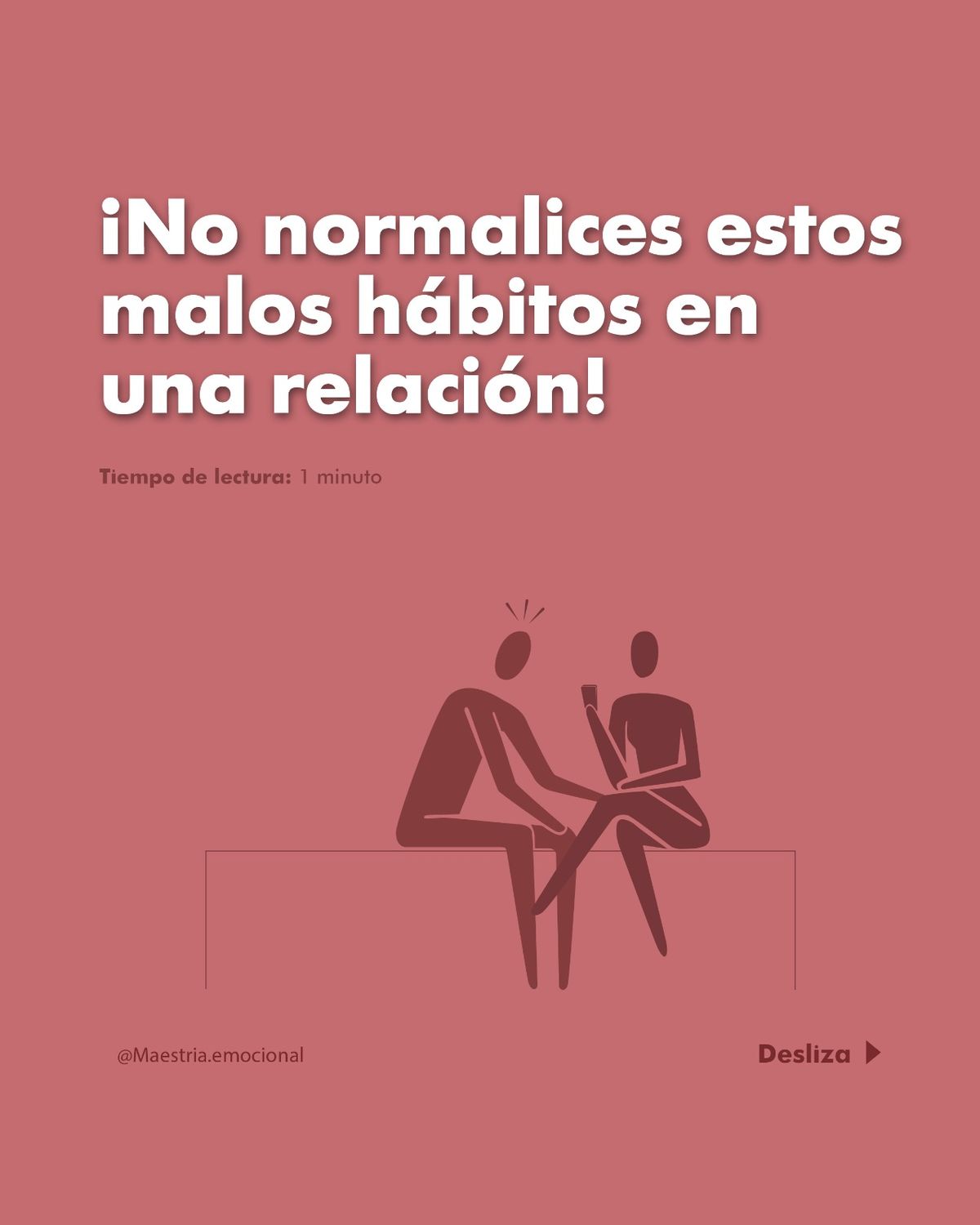 ¡No normalices estos malos hábitos en una relación!