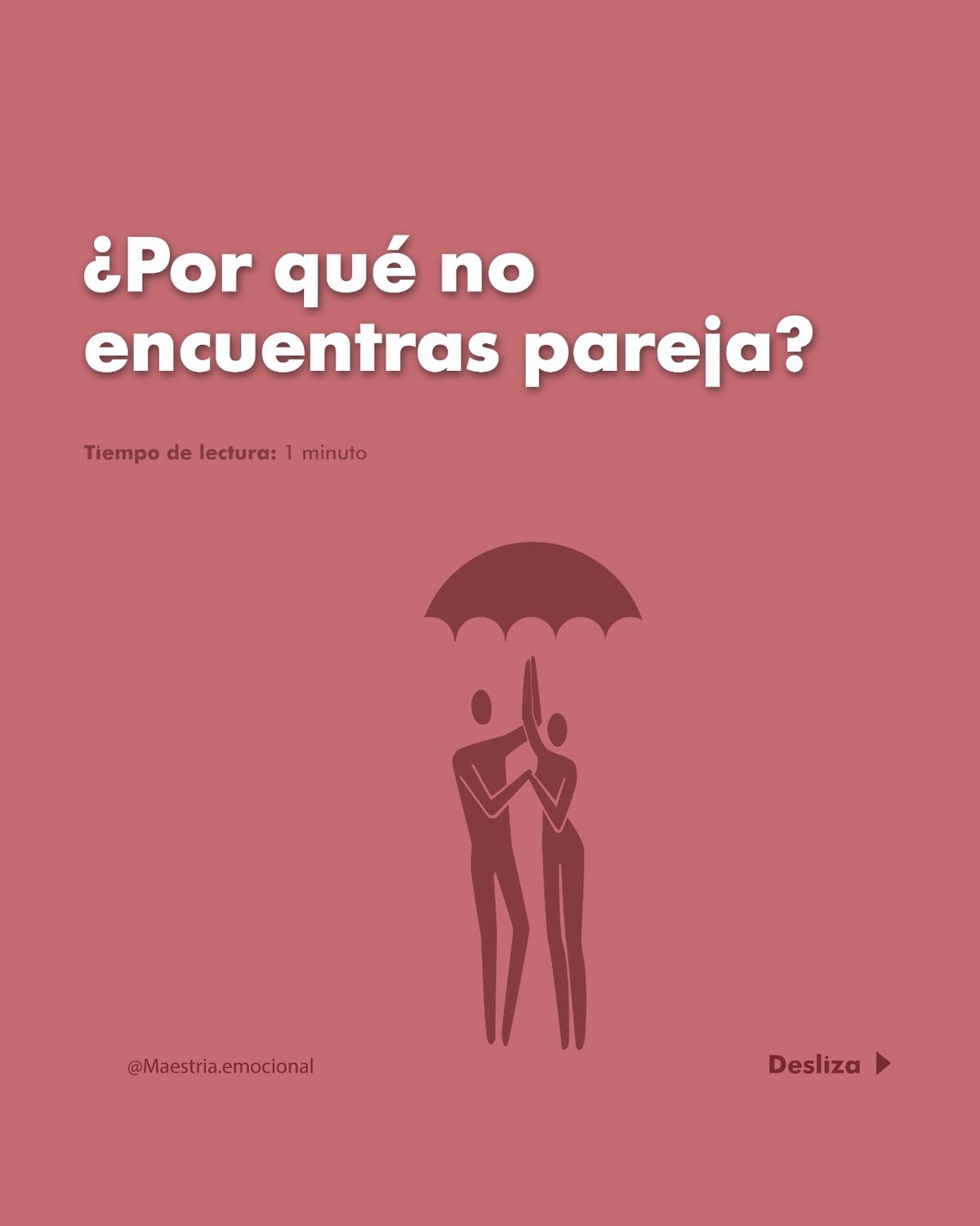 ¿Por qué no encuentras pareja?