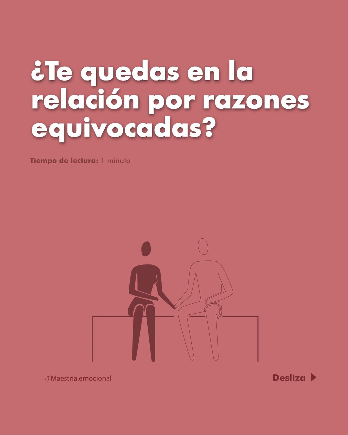 ¿Te quedas en la relación por razones equivocadas?