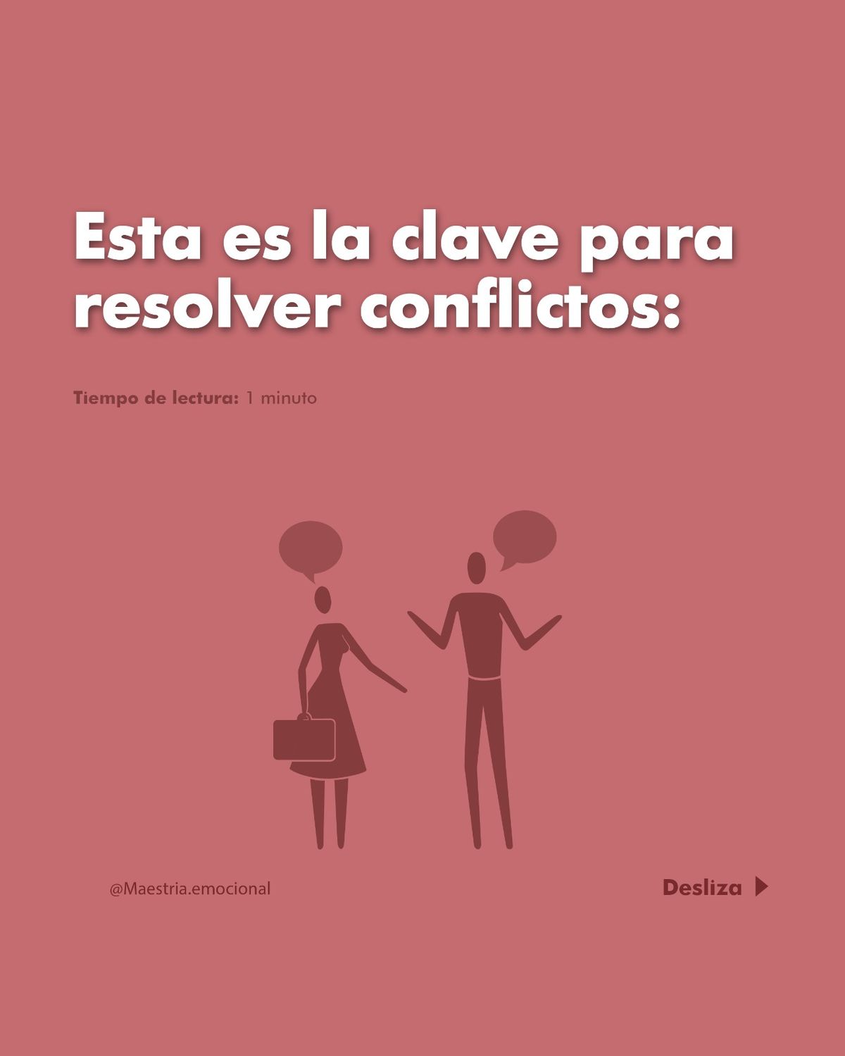 Esta es la clave para resolver conflictos: