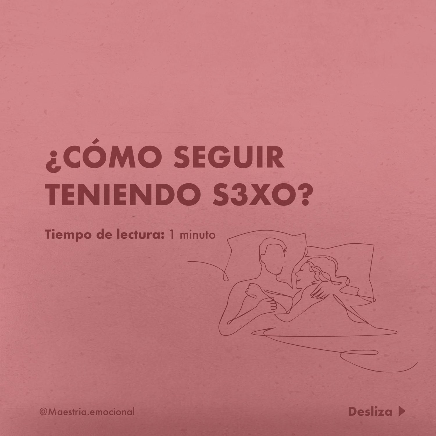 ¿Cómo seguir teniendo s3xo?