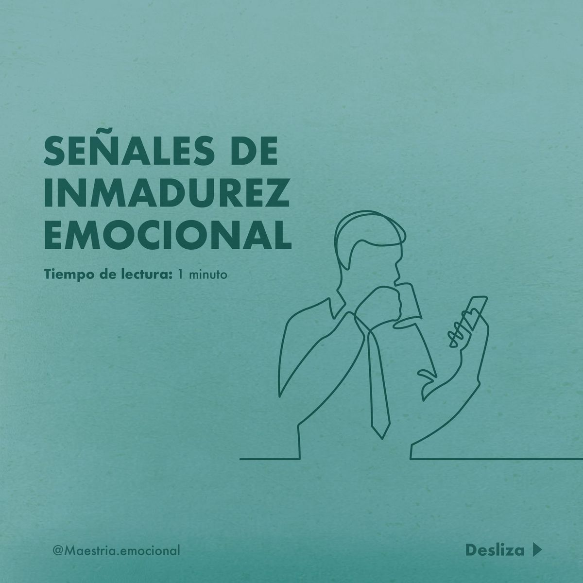 Señales de inmadurez emocional.