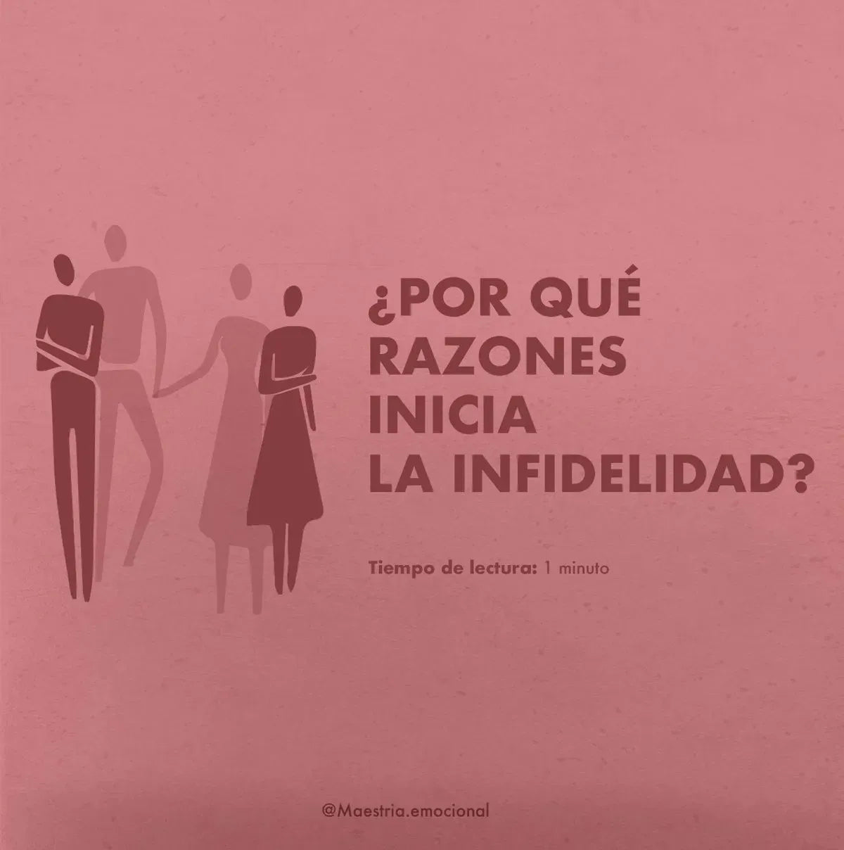 ¿Por qué razones inicia la infidelidad?