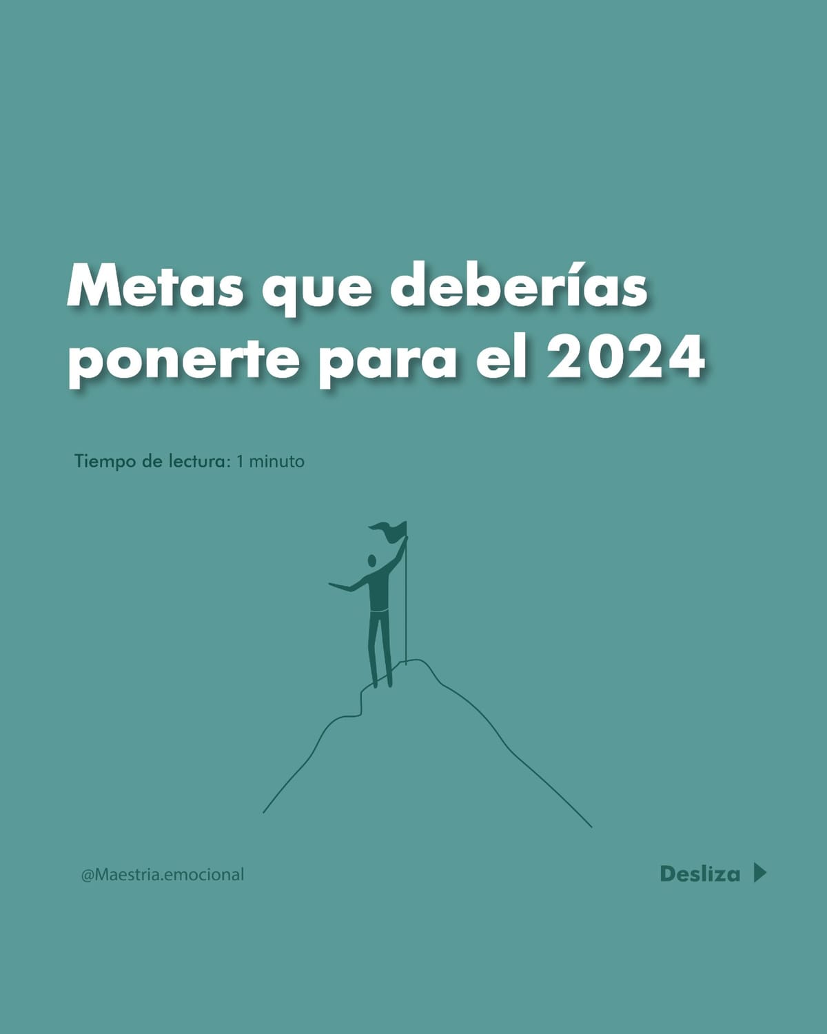 Metas que deberías ponerte para el 2024.