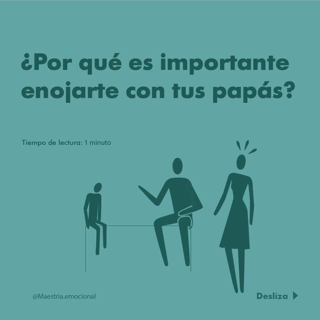 ¿Por qué es importante enojarte con tus papás?