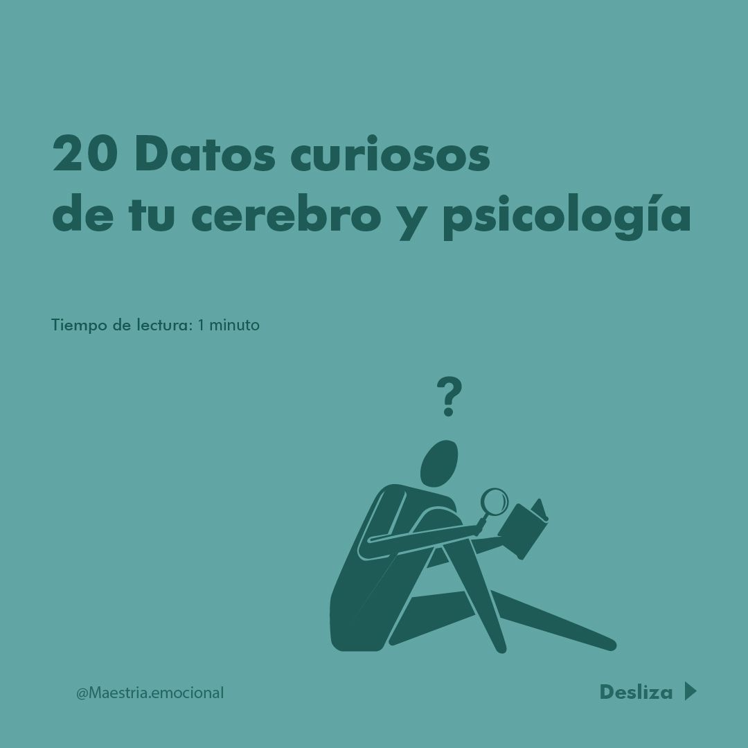 20 Datos curiosos de tu cerebro y psicología.