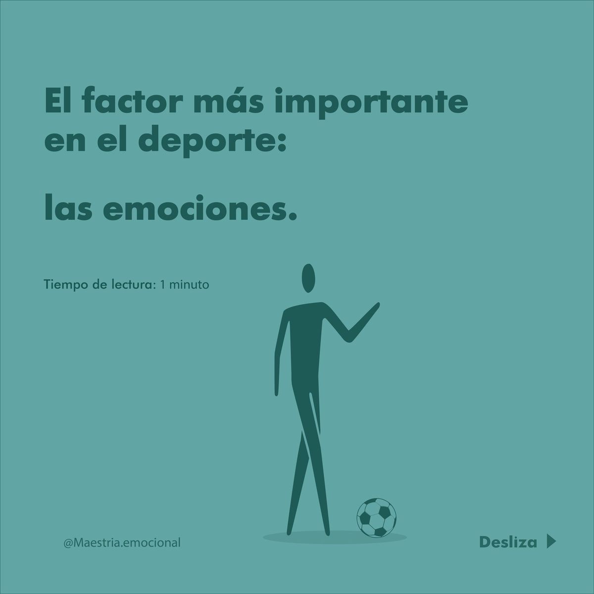 El factor más importante en el deporte: las emociones.