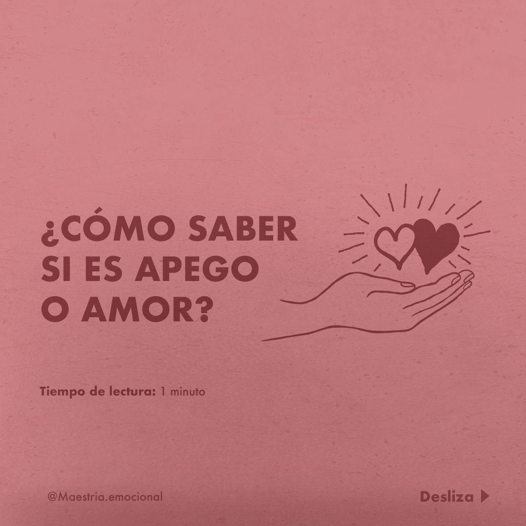 ¿Cómo saber si es apego o amor?